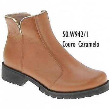 Coturno Couro Caramelo - 50W 942/I